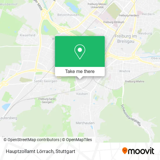 Карта Hauptzollamt Lörrach