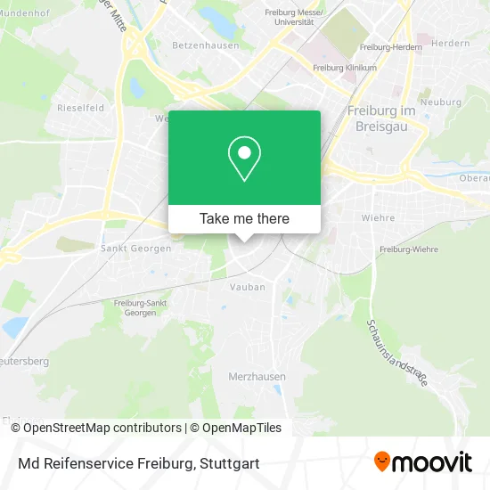 Карта Md Reifenservice Freiburg