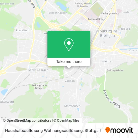 Карта Haushaltsauflösung Wohnungsauflösung