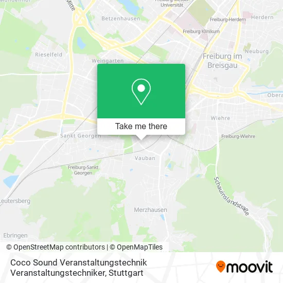 Карта Coco Sound Veranstaltungstechnik Veranstaltungstechniker