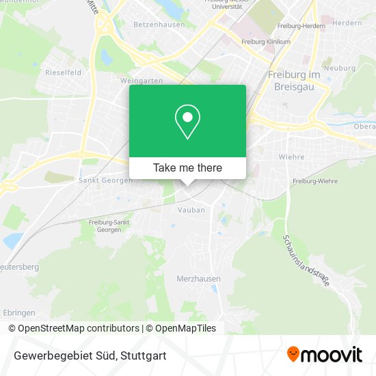 Gewerbegebiet Süd map