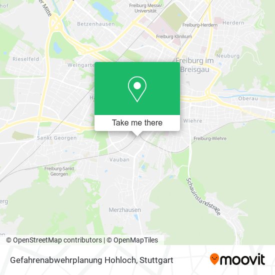 Gefahrenabwehrplanung Hohloch map