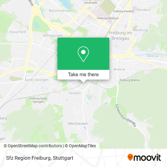 Карта Sfz Region Freiburg