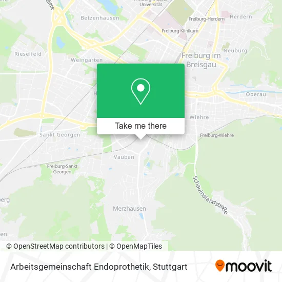 Карта Arbeitsgemeinschaft Endoprothetik
