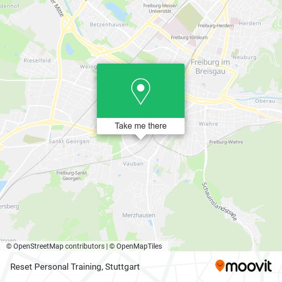 Reset Personal Training map
