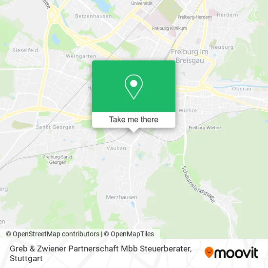 Карта Greb & Zwiener Partnerschaft Mbb Steuerberater