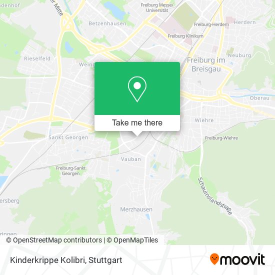 Kinderkrippe Kolibri map