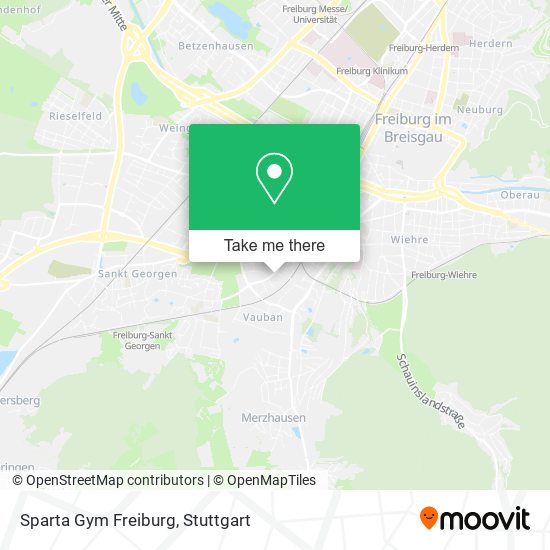 Sparta Gym Freiburg map