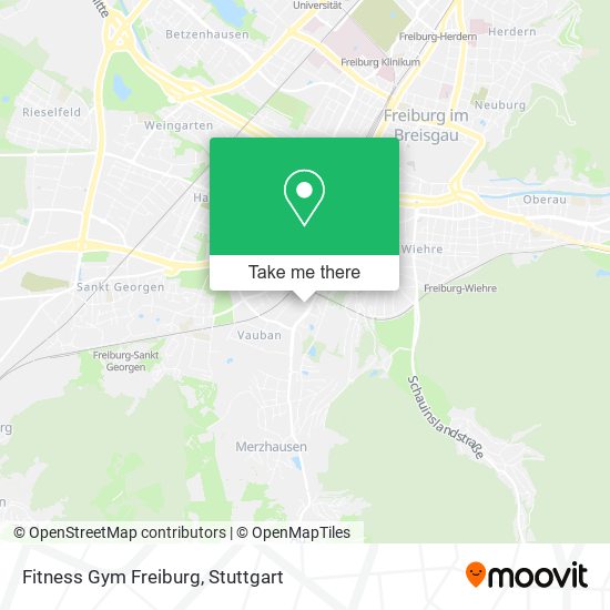 Карта Fitness Gym Freiburg