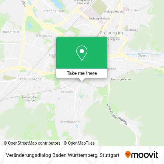 Карта Veränderungsdialog Baden Württemberg