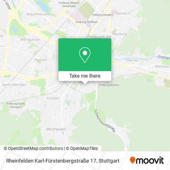Карта Rheinfelden Karl-Fürstenbergstraße 17