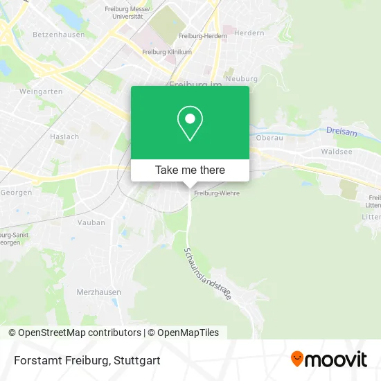 Карта Forstamt Freiburg