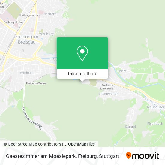 Gaestezimmer am Moeslepark, Freiburg map