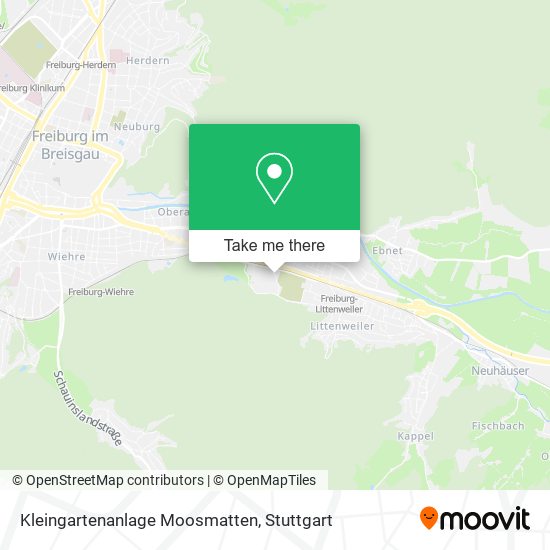 Kleingartenanlage Moosmatten map