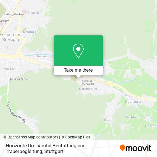 Horizonte Dreisamtal Bestattung und Trauerbegleitung map