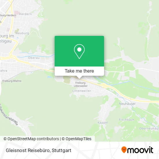 Карта Gleisnost Reisebüro