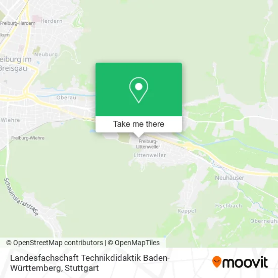 Карта Landesfachschaft Technikdidaktik Baden-Württemberg