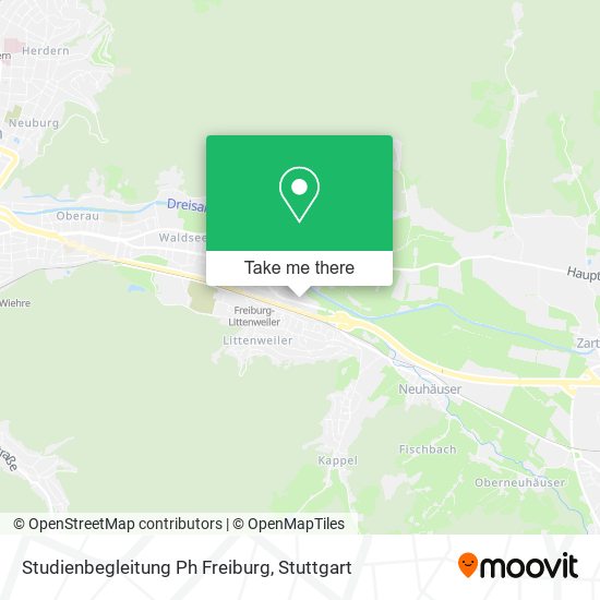 Studienbegleitung Ph Freiburg map