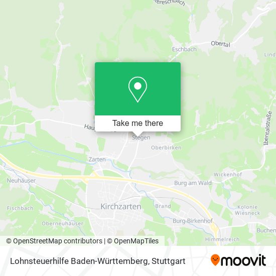 Lohnsteuerhilfe Baden-Württemberg map