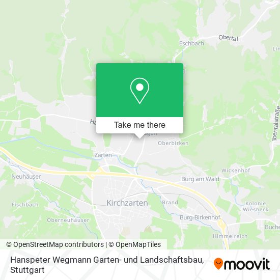 Hanspeter Wegmann Garten- und Landschaftsbau map