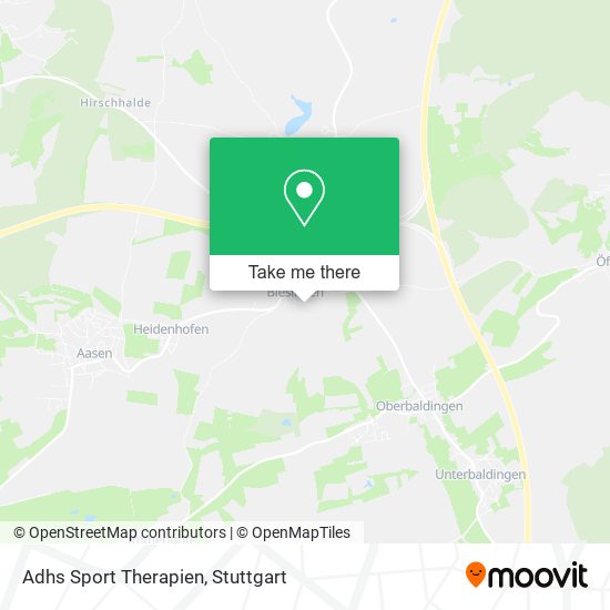 Adhs Sport Therapien map