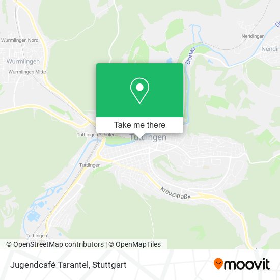 Jugendcafé Tarantel map