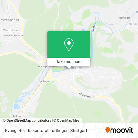 Карта Evang. Bezirkskantorat Tuttlingen