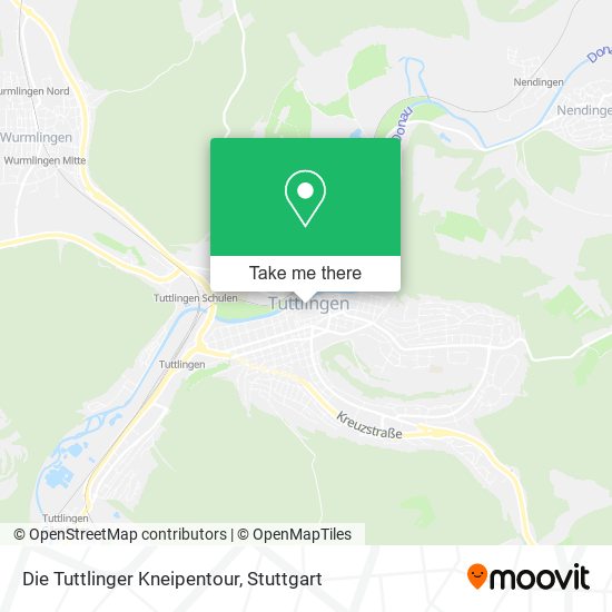 Die Tuttlinger Kneipentour map