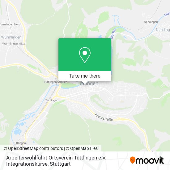 Arbeiterwohlfahrt Ortsverein Tuttlingen e.V. Integrationskurse map