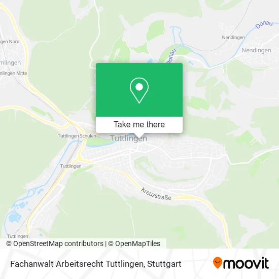 Карта Fachanwalt Arbeitsrecht Tuttlingen