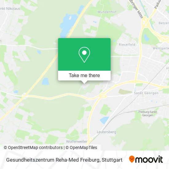 Карта Gesundheitszentrum Reha-Med Freiburg