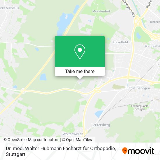 Dr. med. Walter Hubmann Facharzt für Orthopädie map