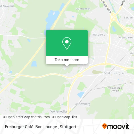 Карта Freiburger Café. Bar. Lounge.