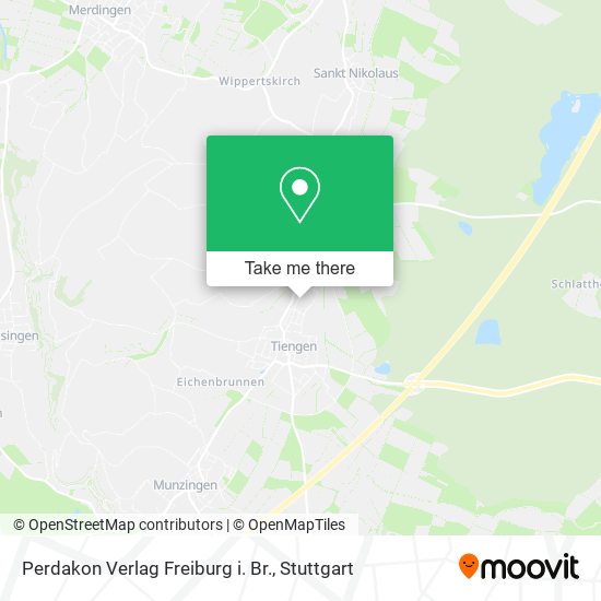 Perdakon Verlag Freiburg i. Br. map
