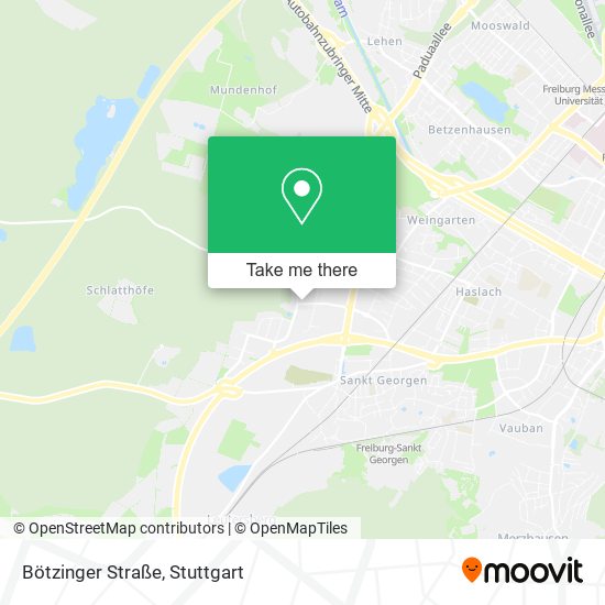 Bötzinger Straße map