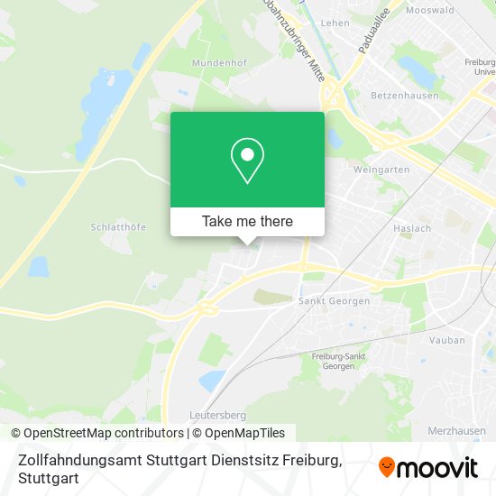 Zollfahndungsamt Stuttgart Dienstsitz Freiburg map