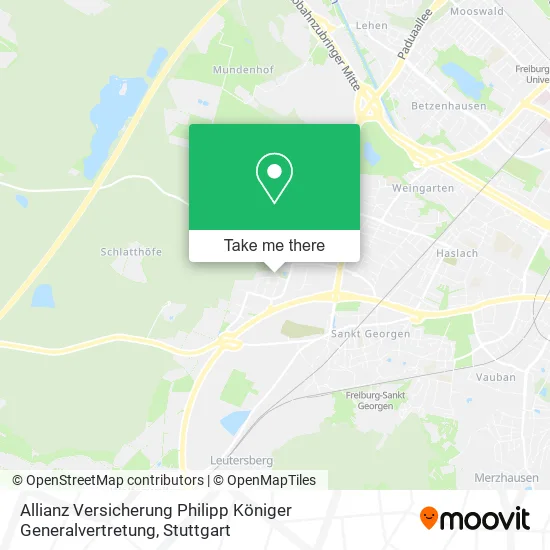 Карта Allianz Versicherung Philipp Königer Generalvertretung
