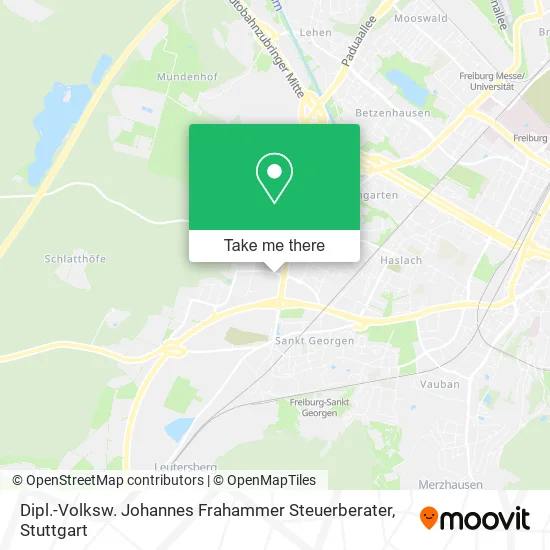 Карта Dipl.-Volksw. Johannes Frahammer Steuerberater