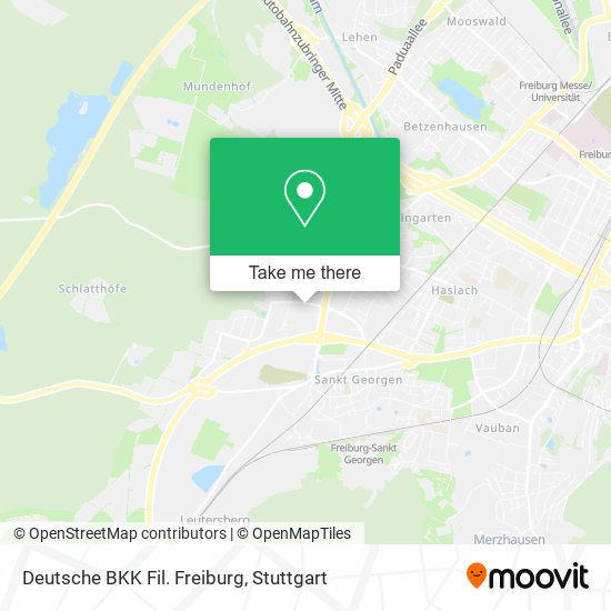 Deutsche BKK Fil. Freiburg map