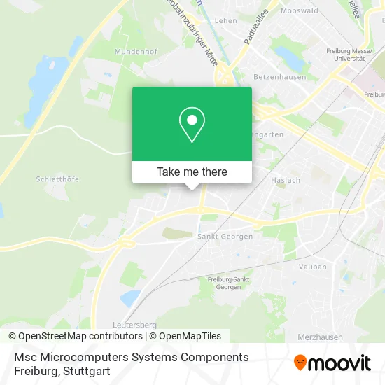 Карта Msc Microcomputers Systems Components Freiburg