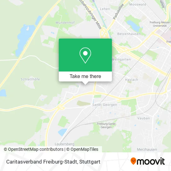 Карта Caritasverband Freiburg-Stadt