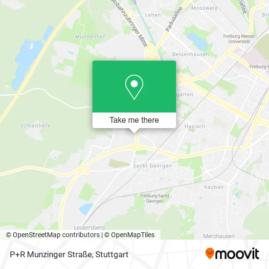 P+R Munzinger Straße map