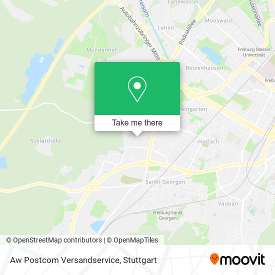 Aw Postcom Versandservice map