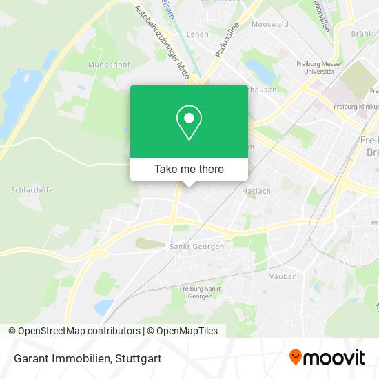 Garant Immobilien map