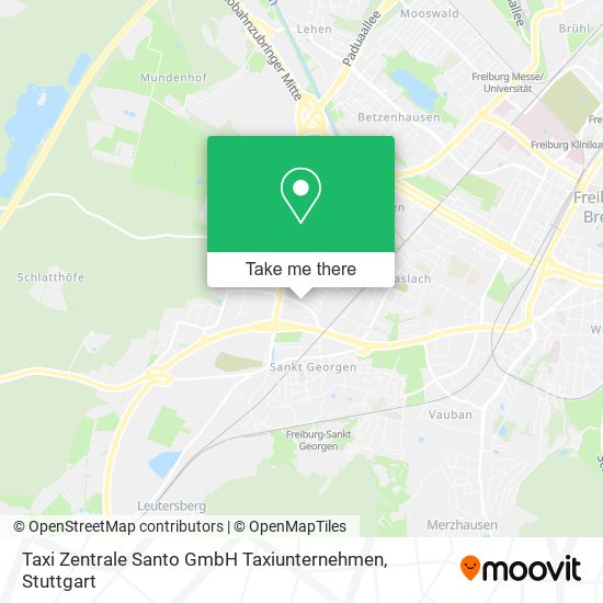 Карта Taxi Zentrale Santo GmbH Taxiunternehmen