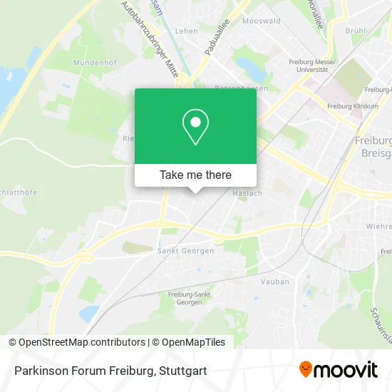 Карта Parkinson Forum Freiburg