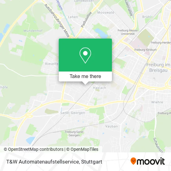 Карта T&W Automatenaufstellservice