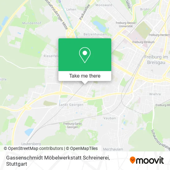 Карта Gassenschmidt Möbelwerkstatt Schreinerei