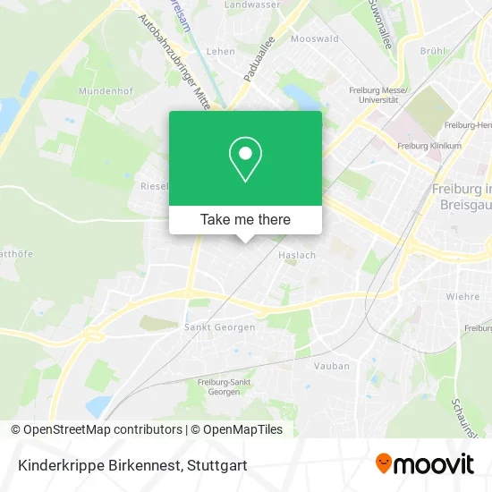 Карта Kinderkrippe Birkennest