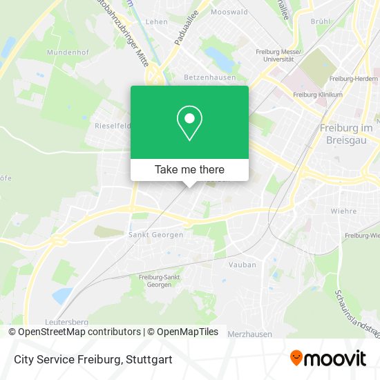 City Service Freiburg map